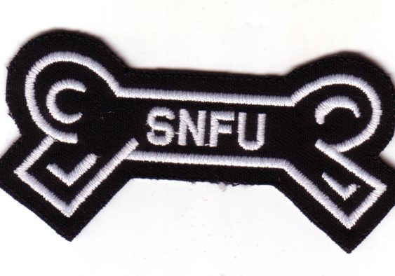 S.N.F.U- Bone Embroidered Patch